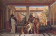 Alma-Tadema, Sir Lawrence Gustave Boulanger,The Rehearsal in the House of the Tragic Poet (mk23) oil painting